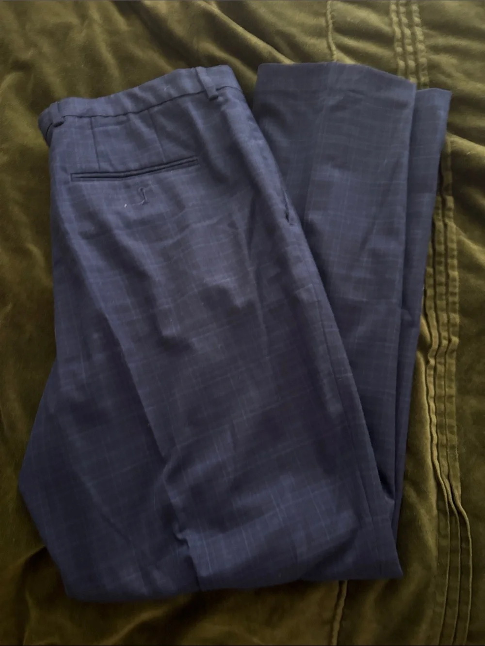 Perry Ellis Men's Navy Dress Pants 36x30